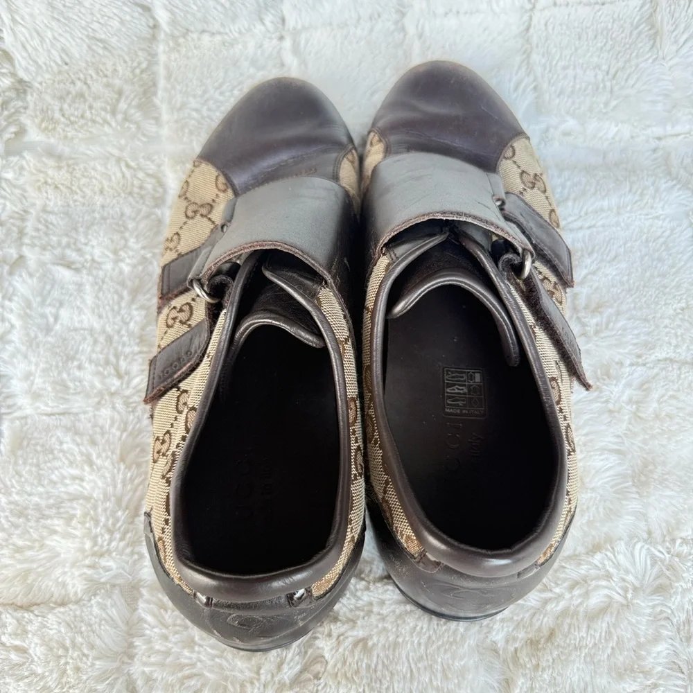 Gucci Brown and Tan Men's Sneakers - Picture 5 of 7